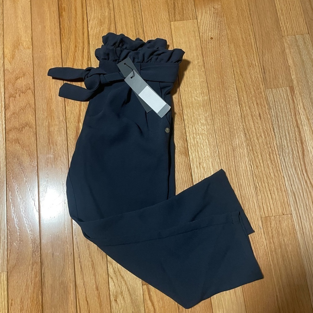 NWT Ikks Lettuce Trim Navy Kids Pants